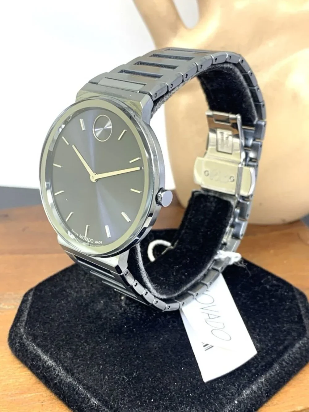 Movado Men's Watch 3601076 Bold Blue Dial Swiss Quartz Gray Stainless Steel 40mm